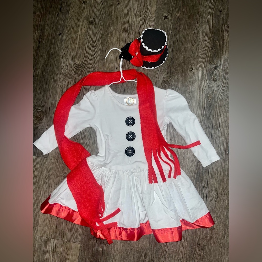 Girl’s 2T Handmade Snowman Costume